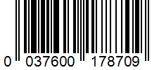 Barcode 0037600178709