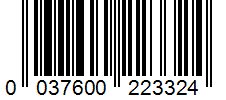 Barcode 0037600223324