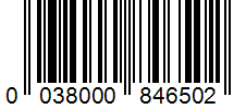 Barcode 0038000846502