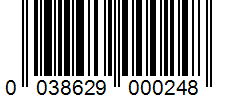 Barcode 0038629000248