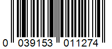 Barcode 0039153011274