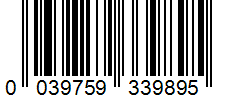 Barcode 0039759339895