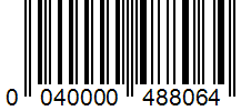 Barcode 0040000488064