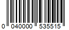 Barcode 0040000535515