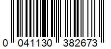 Barcode 0041130382673