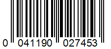 Barcode 0041190027453
