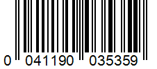 Barcode 0041190035359