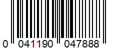 Barcode 0041190047888