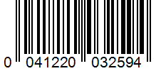 Barcode 0041220032594