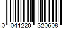 Barcode 0041220320608