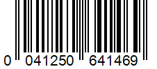 Barcode 0041250641469