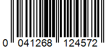 Barcode 0041268124572