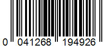 Barcode 0041268194926