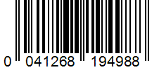 Barcode 0041268194988