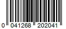 Barcode 0041268202041