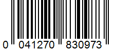 Barcode 0041270830973