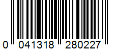 Barcode 0041318280227