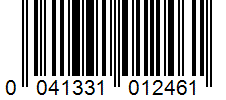 Barcode 0041331012461