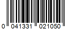 Barcode 0041331021050