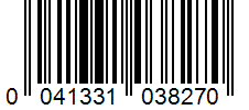 Barcode 0041331038270