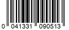 Barcode 0041331090513