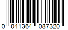 Barcode 0041364087320