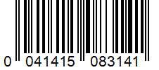 Barcode 0041415083141