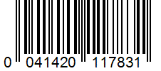 Barcode 0041420117831