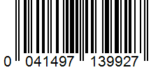Barcode 0041497139927