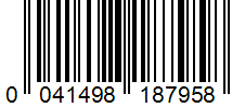 Barcode 0041498187958