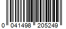 Barcode 0041498205249