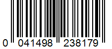 Barcode 0041498238179