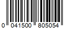Barcode 0041500805054