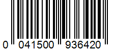 Barcode 0041500936420