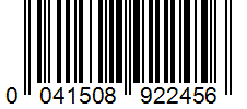 Barcode 0041508922456