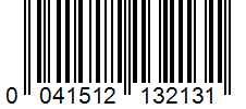 Barcode 0041512132131
