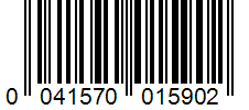 Barcode 0041570015902