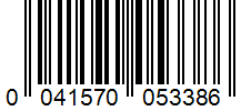 Barcode 0041570053386