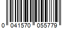 Barcode 0041570055779
