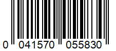 Barcode 0041570055830