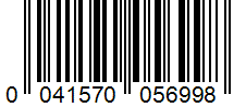 Barcode 0041570056998