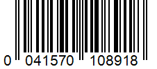 Barcode 0041570108918