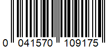Barcode 0041570109175