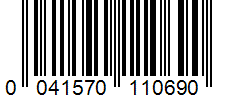 Barcode 0041570110690