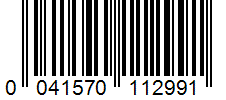 Barcode 0041570112991