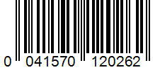 Barcode 0041570120262