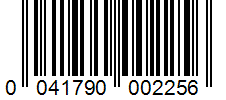 Barcode 0041790002256