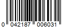 Barcode 0042187006031