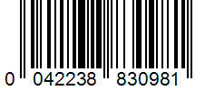 Barcode 0042238830981