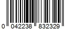 Barcode 0042238832329